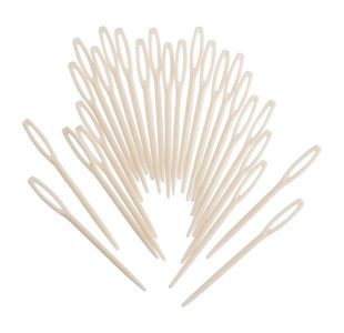 Childrens Plastic Sewing Needle Pk25