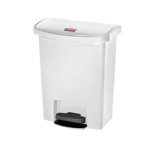 Rubbermaid Slimjim Pedal Bin 30L Wht