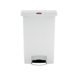 Slim Jim Pedal Bin Resin 90L White