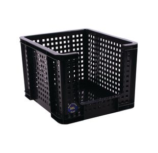 Open Fronted Crate 35 Litre Black