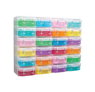24 Cmpn Organiser Box 0.07L Rainbow
