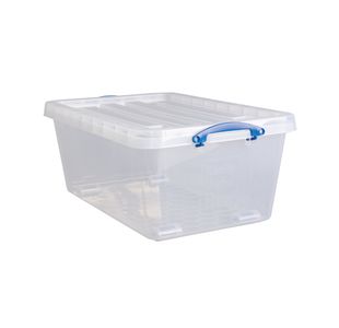 Wheeled Box 63.5 Litre Clr Pk3