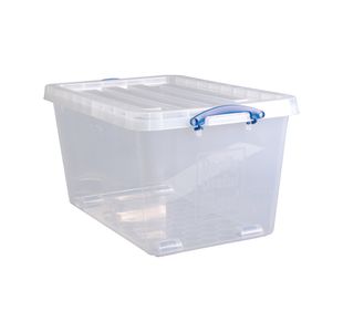 Wheeled Box 83.5 Litre Clr Pk3