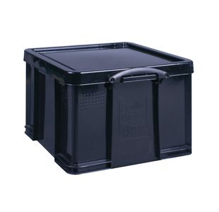 42L Recycled Plastic Storage Box Blk