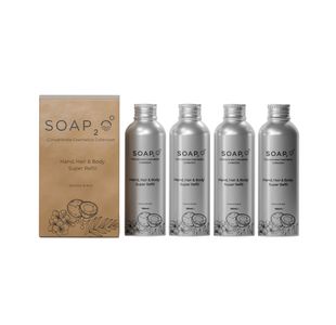 Soap2O 3In1 Gel Soap Sup Rfl 4L Pk4