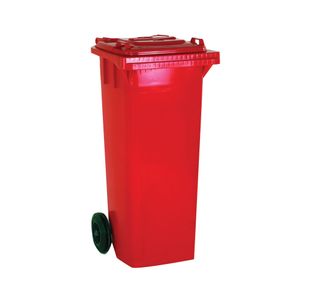 Wheelie Bin 240L Red 580X740X1070Mm