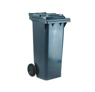 Wheelie Bin 80L Grey 445X525X930Mm