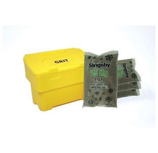 Salt Bin Supplied With Salt Ylw 115L