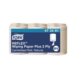 Tork 2-Ply M4 Reflex Wiping Ppr+ Pk6