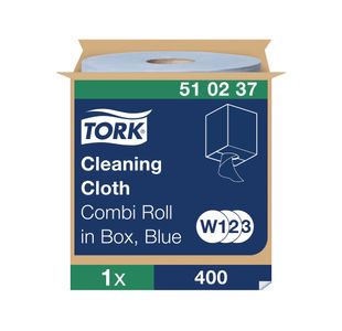 Tork Cloth Combi Roll Blu 152M