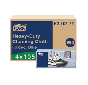 Tork Hd Cleaning Cloth Blu 105Sh Pk4