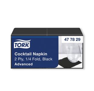 Tork Cocktail Napkins 2Ply Blk Pk200