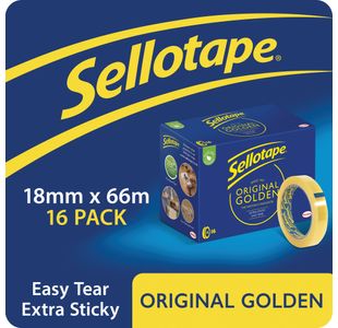 Sellotape Golden 18Mm Tape Pk16