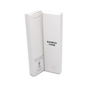 White Boxed Bamboo Comb Pk250