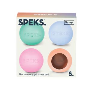 Mini Gump Stress Ball Ast Pk4
