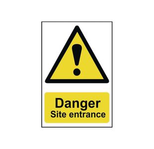 Spectrum Danger Site Ent Pvc Sign
