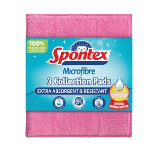 Spontex Microfibre Pads Assorted Pk3