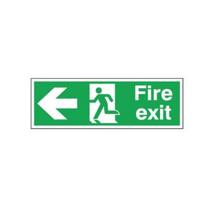 Fire Exit Running Man Arrow Left
