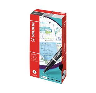 Stabilo Sensor Cus Tip Flnr Red Pk10