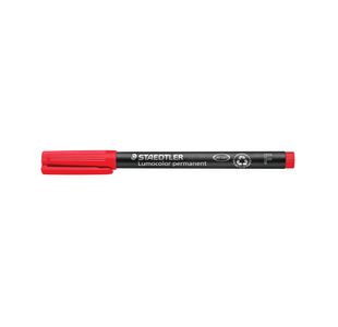 Staedtler Lumo Perm Fn Pens Red Pk10
