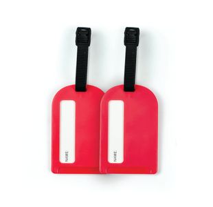 Status Travel Luggage Tags Red Pk2