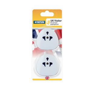 Status Uk Travel Adaptor Pack Of 2