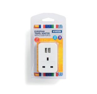 European Usb Travel Adaptor Pk3