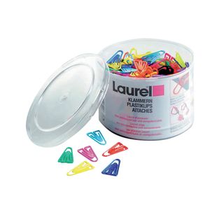 Plastic Paperclip 60Mm Assorted Pk75