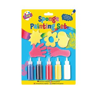 10 Piece Sponge Paint Set Ast Pk12