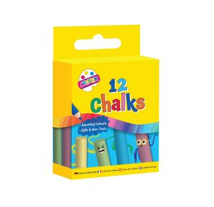 Colour Chalks Hang Box Ast X12 Pk12
