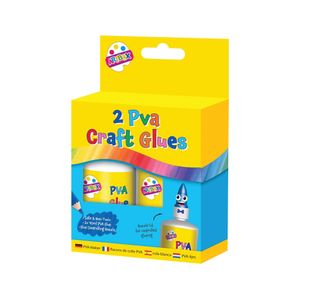 Pva Glue Bottles 40Ml White X2 Pk12