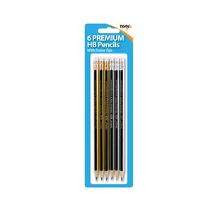 Tiger Hb Pencils +Eraser Tip X6 Pk12