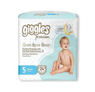 Giggles Junr Nappy 11-25Kg Twpk Pk24
