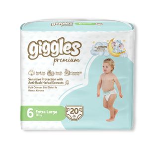 Giggles Xl Nappy 15+Kg Twpk Pk20