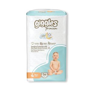 Giggles Maxi Nappy 7-18Kg Jumbo Pk54