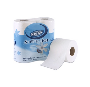 Nicky Soft Toilet Tissue White (4 Pck)