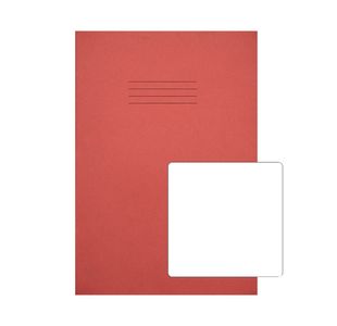 Exercise Book A4+ Plain Red Pk50