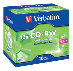 Verbatim 80Min/700Mb Cd-Rw 10X-12X