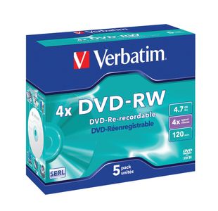 Verbatim Dvd-Rw 4X 4.7Gb Pk5 43285