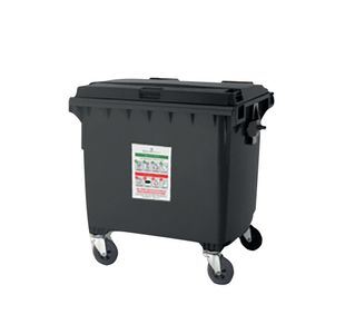 1100L Lockable Wheeled Bin