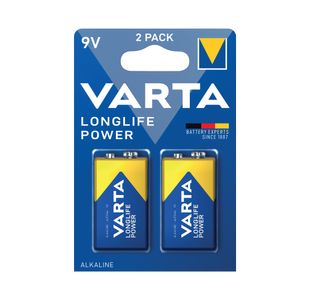 Varta Longlife Power 9V Battery Pk2