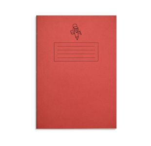 Hdw Exr Bk Nrow Line 40P A4 Red Pk50