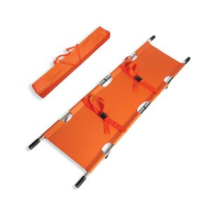 Orange Folding Aluminium Stretcher