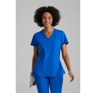 One Racer Scrub Top Ro Blue 5Xl
