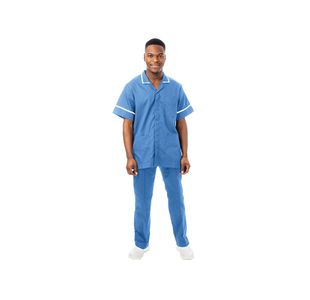 Philip Male Tunic Hosp Blu/Wht 50