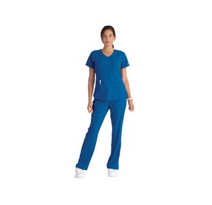 Breeze Womens Scrub Top Ro Blue 5Xl