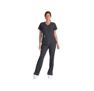 Breeze Womens Scrub Top Pewter 5Xl