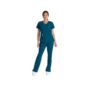 Breeze Womens Scrub Top Bah Blue 3Xl