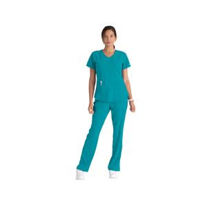 Breeze Womens Scrub Top Teal 2Xl
