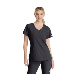 Reliance Womens Scrub Top Pewter 2Xs
